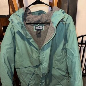 Lands End Unisex Teal Winter Jacket